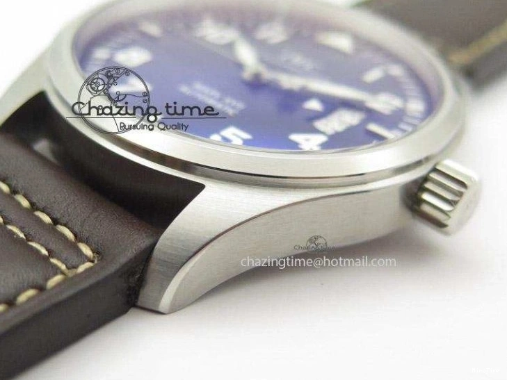 MIROTIME 0405 Mark XVII Le Petit Prince MK Maker 1:1 Best Edition SS Blue Dial A2892 On Brown Leather Strap GoodFit 7379
